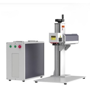 QS-50 LiteMarker Pro 50W Fiber Laser Marking Engraver with 7.9” X 7.9” Scan Area & D80 Rotary